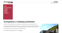 Desktop Screenshot of brueninghaus-draht.de