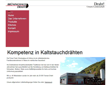 Tablet Screenshot of brueninghaus-draht.de
